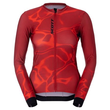ŽENSKA KOLESARSKA MAJICA SCOTT PRO MID LS rd/rd