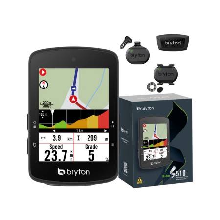 KOLESARSKI RAČUNALNIK BRYTON RIDER S510 T - BUNDLE