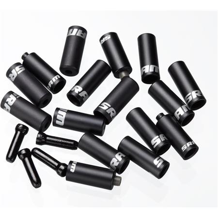 Set zaključkov Sram, ALU čr Shift 4.0mm Qty 10, Brake 5.0mm Qty 6, Cable Tip Qty