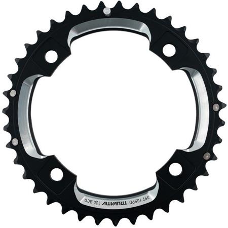Prednji verižnik Sram MTB 39T 120 S2 AL6 LONG PIN GXP CNC 2X10 čr