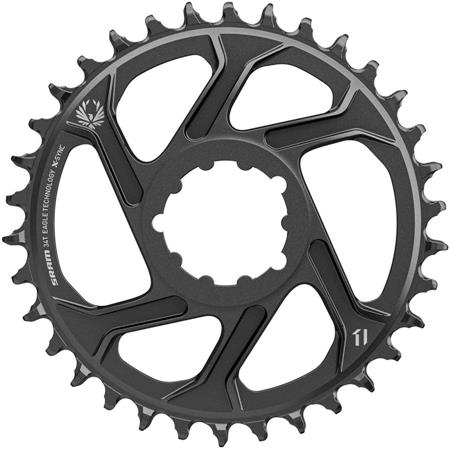 Prednji verižnik Sram X-SYNC 2 DM 6mm Offset ALU Eagle čr