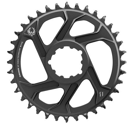 Prednji verižnik Sram X-SYNC 2 DM 6mm Offset ALU Eagle čr