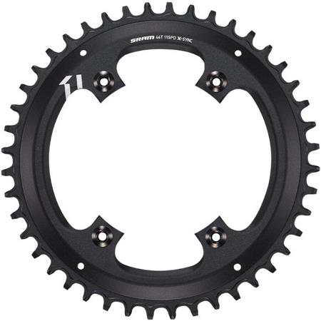 Prednji verižnik Sram X-Sync 11sp Apex1 ASYM 110BCD ALU čr BB30/GXP