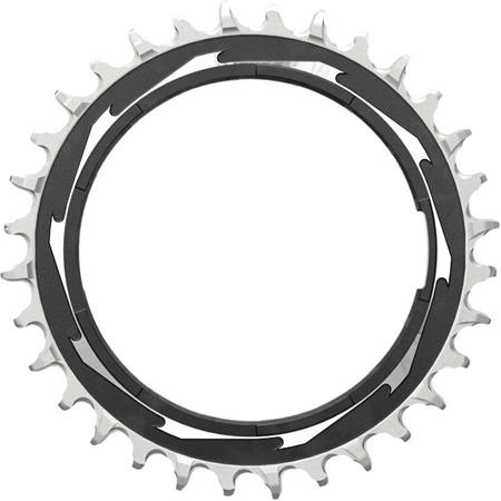 Prednji verižnik Sram T-TYPE Powermeter Threaded 0mm Offset Eagle čr/sr XXSL D1