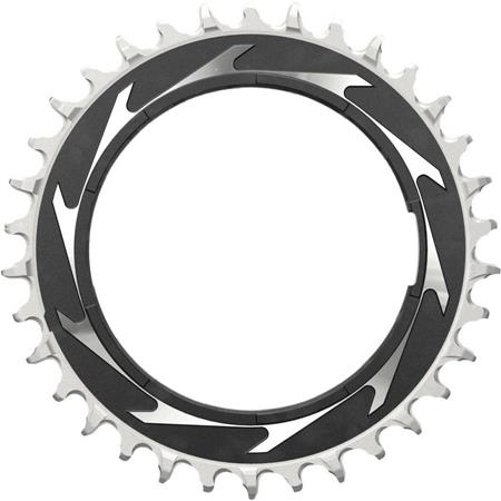 Prednji verižnik Sram T-TYPE Powermeter Threaded 0mm Offset Eagle čr/sr XXSL D1