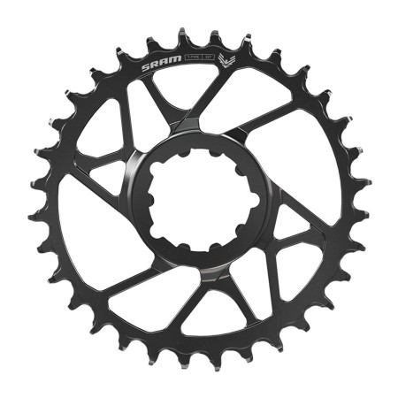 Prednji verižnik Sram T-TYPE Eagle Steel DM 3mm Offset Eagle čr - S1000