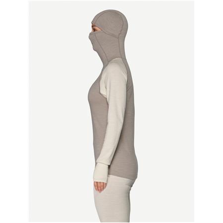 Ženska funkcijska majica DEVOLD EXPEDITION MERINO SILK si/bež