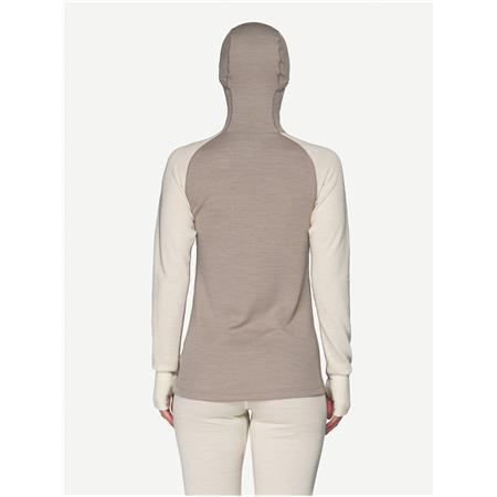 Ženska funkcijska majica DEVOLD EXPEDITION MERINO SILK si/bež