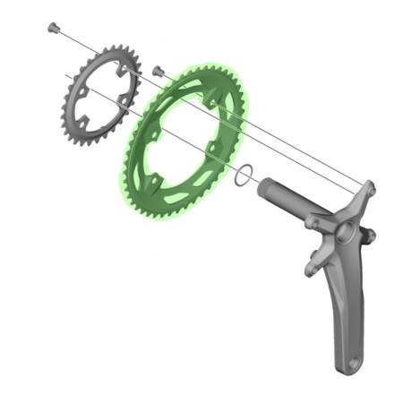 PREDNJI VERIŽNIK SHIMANO FC-RX600-10 46T-NF