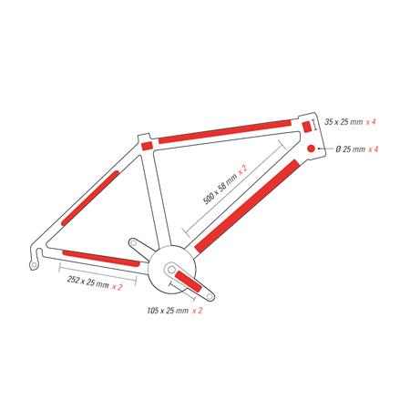 Set zaščitnih nalepk Zefal SKIN ARMOR MAT efekt L