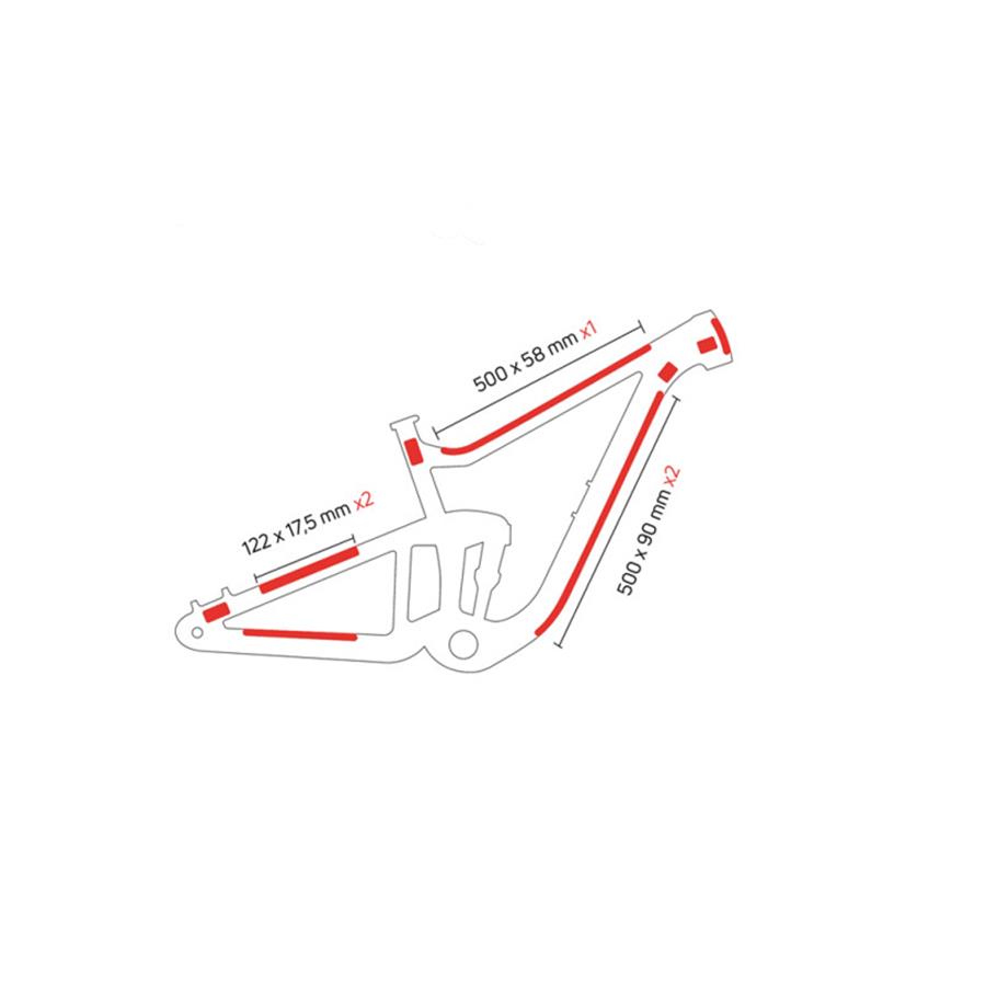 Set zaščitnih nalepk Zefal SKIN ARMOR XL sv