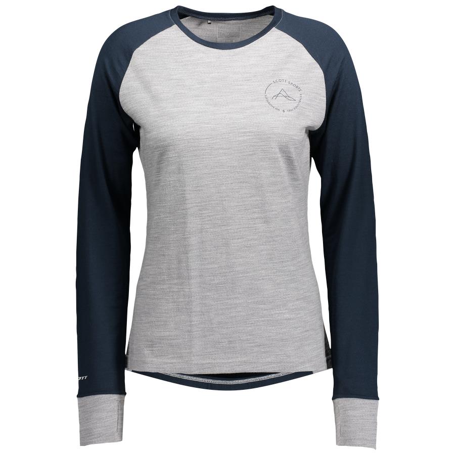 Ženska majica Scott DEFINED MERINO L/SL tmo/si
