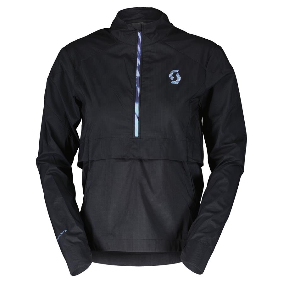Ženska kolesarska vetrovka SCOTT W CONTESSA SIGN. ANORAK čr