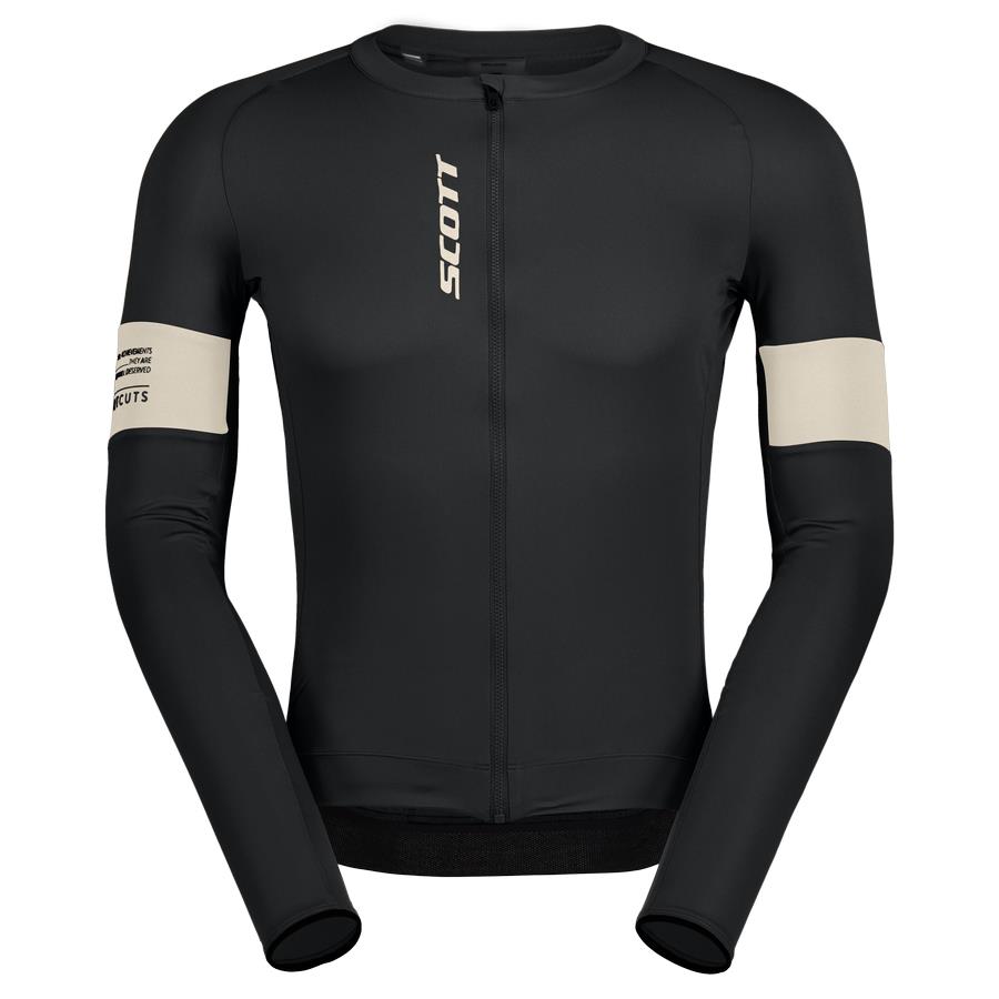 Kolesarska majica z dolgimi rokavi SCOTT ENDURANCE PRO čr/be
