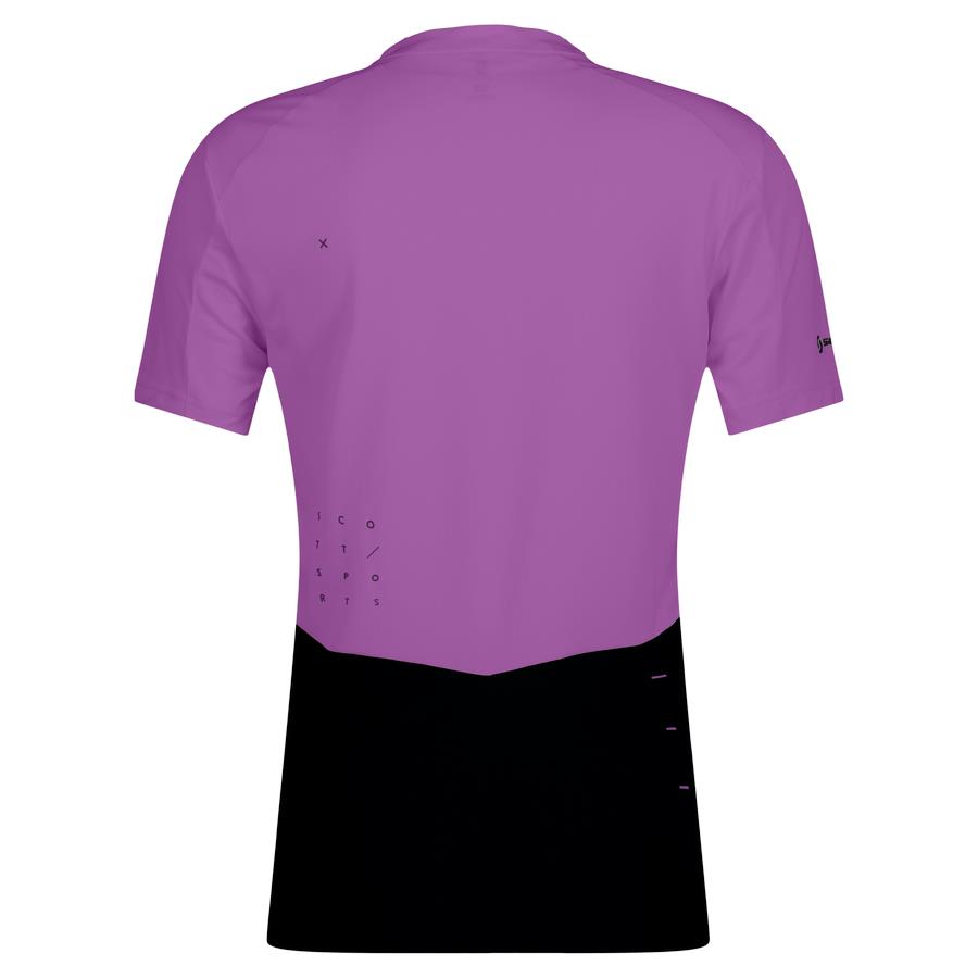 Ženska kolesarska majica SCOTT TRAIL VERTIC ZIP kr čr/vij