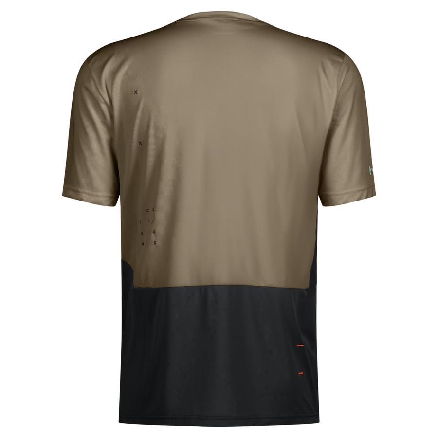 Kolesarska majica SCOTT TRAIL VERTIC ZIP kr bež/čr