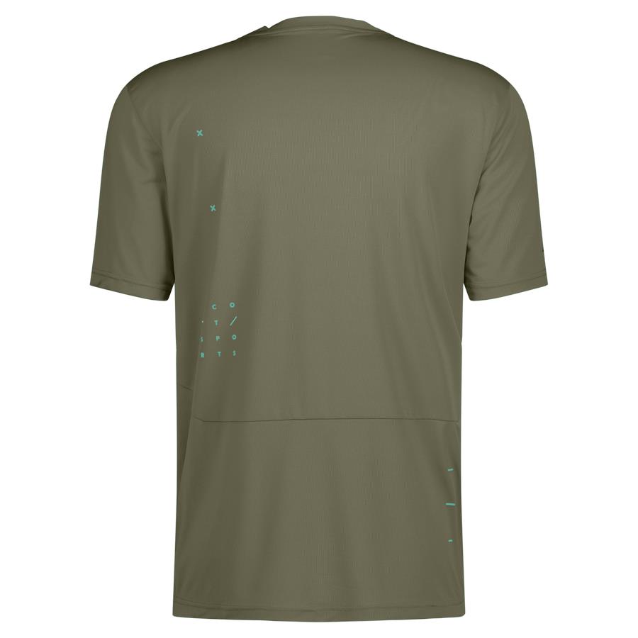Kolesarska majica SCOTT TRAIL VERTIC ZIP kr ze/čr