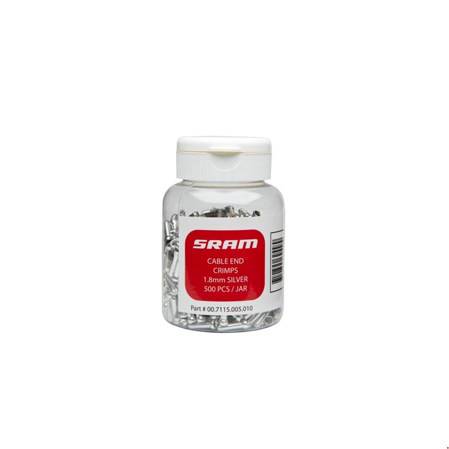 Zaključek pletenice zavor 1.8mm srebrn