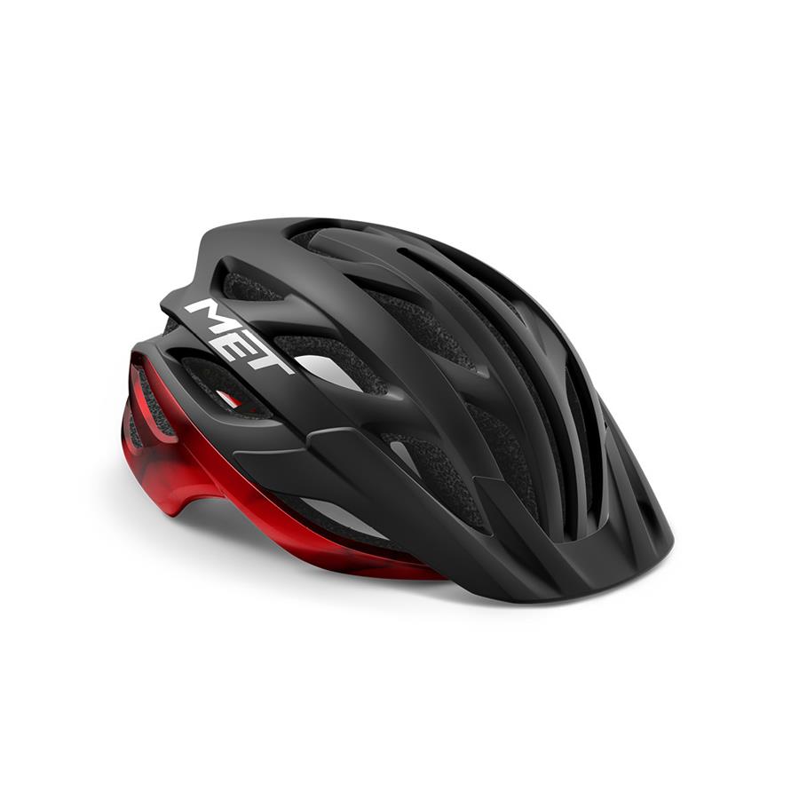 MTB KOLESARSKA ČELADA MET VELENO čr/rd