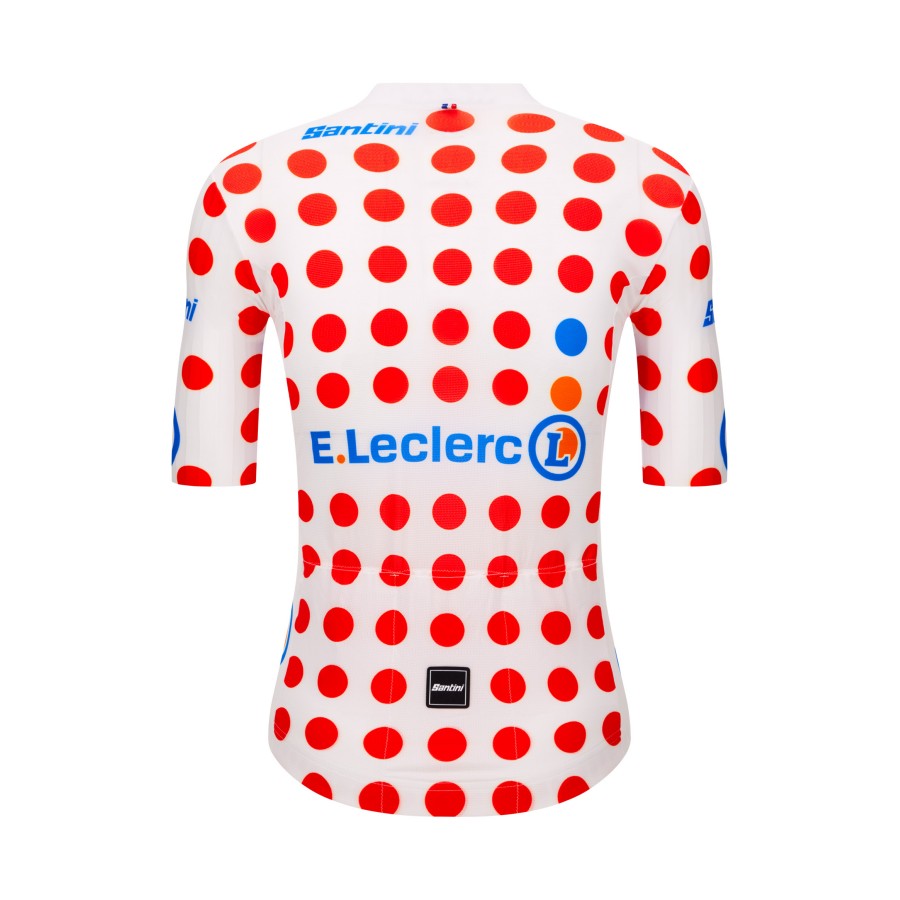 KOLESARSKA MAJICA SANTINI TOUR DE FRANCE POLKA DOT 25
