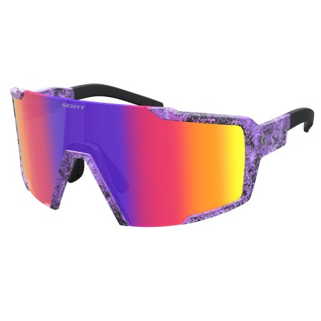 KOLESARSKA OČALA SCOTT SHIELD čr/vij teal CHROME