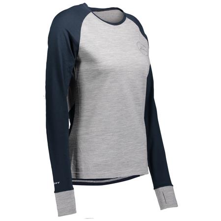 Ženska majica Scott DEFINED MERINO L/SL tmo/si