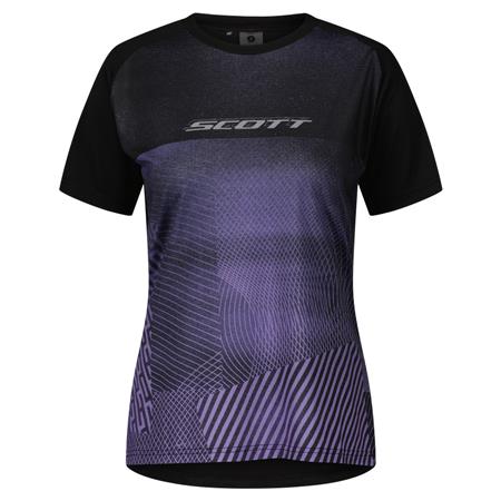 Ženska kolesarska majica SCOTT TRAIL TUNED kr čr/vij