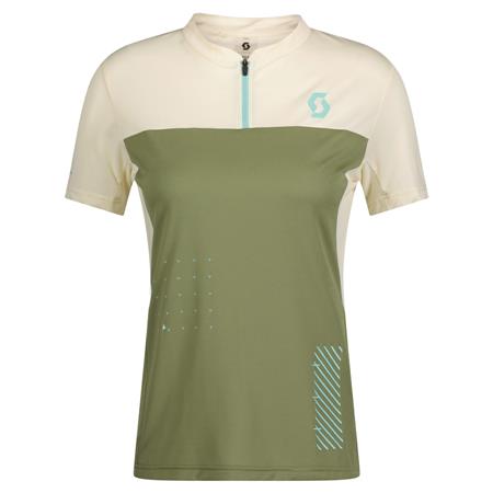 Ženska kolesarska majica SCOTT TRAIL VERTIC ZIP kr ze/be