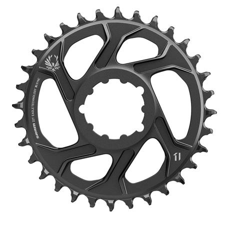 Prednji verižnik Sram X-SYNC 2 Eagle DM 6mm Offset Cold Forged ALU čr
