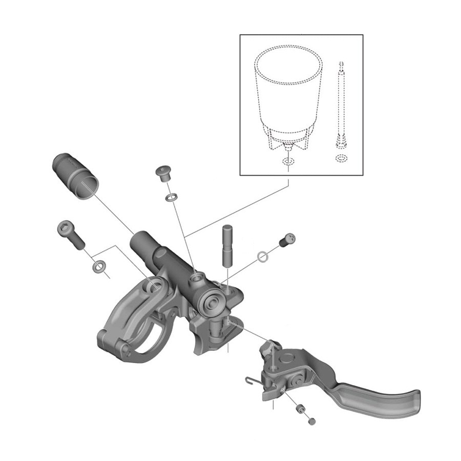 REZERVNA ROČICA ZAVOR SHIMANO BL-M8100 L